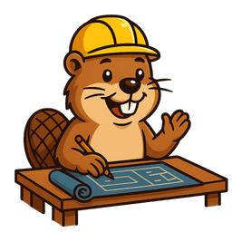 Builder Beaver at his workshop